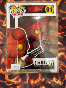 Hellboy Funko Pop #01 - Signed by Ron Pearlman with COA
