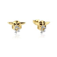 Couture Kingdom Star Wars The Mandalorian Precious Metal Grogu Snack Stud Earring Gold SSWE012