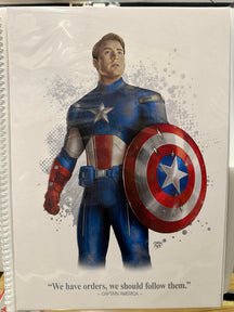 Stewart McKenny - Signed Captain America Print