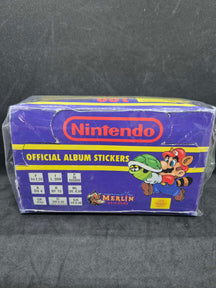 Vintage 1992 Merlin Nintendo Official Album Stickers complete box