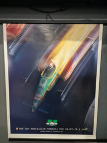 original 1991 Adelaide Foster's F1 promotional poster