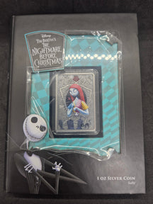 Nightmare Before Christmas Sally 1oz Silver Coin