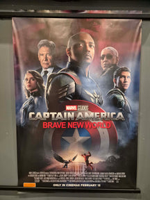 Captain America Brave New World - Cinema Release Double Sided One-Sheet Movie Poster