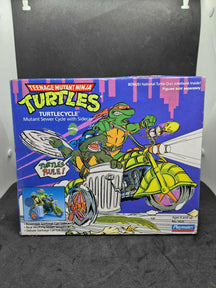 Vintage Teenage Mutant Ninja Turtles Turtlecycle Mutant Sewer with Sidecar (1989) - unopened in box
