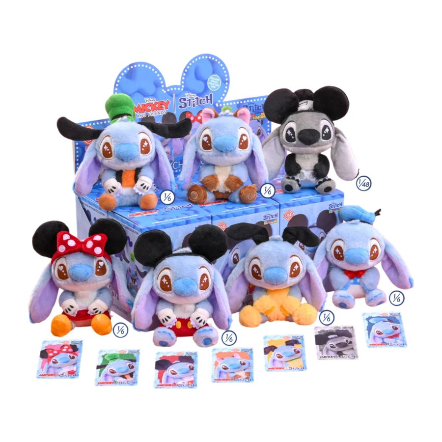 Lilo & Stitch – Stitch as Mickey & Friend – Cosbi Plush Keychain ( Single Blind Box)