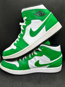 Jordan 1 Mid Lucky Green - Men's Size US 9.5