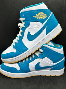 Jordan 1 Mid Aquatone - Men's Size US 10