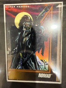MARVEL 1992 NOMAD TRADING CARD - SIGNED BY STAN LEE - FRAMED WITH PRINT AND COA