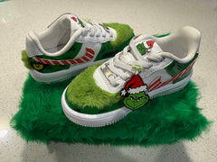 The Grinch Kids Custom Air Force 1s