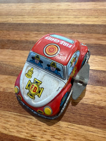 Vintage Japanese Tin Fire Chief Car 1950’s