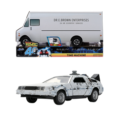 Back to the Future - Delorean (Frosted) 1:32 Scale Vehicle with Truck Box (SDCC Exclusive)