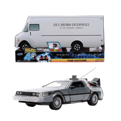 Back to the Future - Delorean 1:24 Scale Vehicle with Truck Box (SDCC Exclusive)