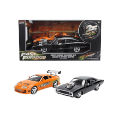 Fast & Furious – 1:24 Dom’s 1970 Charger R/T & Brian’s 1995 Toyota Supra 2-Pack