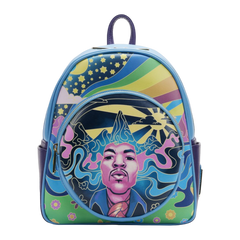 Loungefly Jimi Hendrix Psychedelic Landscape Zip Mini Backpack