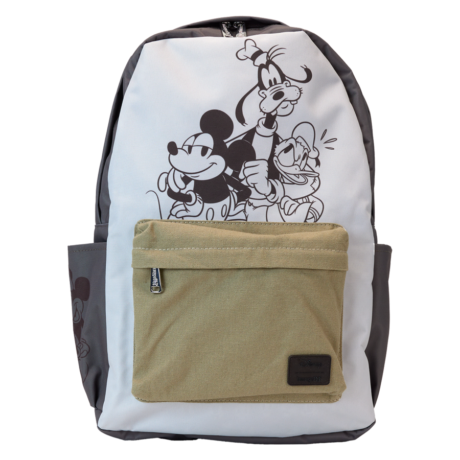 Mickey & Friends - Canvas & Nylon Full-Size Backpack (PRE ORDER)