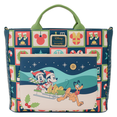 Disney - Mickey & Minnie Holiday Convertible Tote Bag