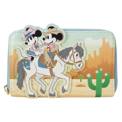 Loungefly Disney – Western Mickey & Minnie Zip Around Wallet