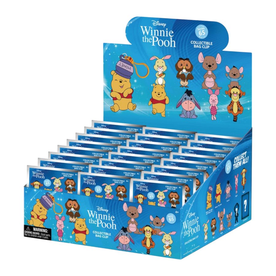 Winnie The Pooh - 3D PVC Bag Clips S65 Single Blind Bag