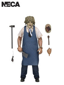TEXAS CHAINSAW MASSACRE LEATHERFACE WITH OLD LADY MASK – 8″ CLOTHED ACTION FIGURE (WINDOW BOX)
