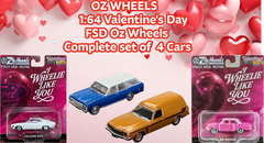 1:64 Valentines Day 2026 FSD Oz Wheels COMPLETE SET OF 4 CARS