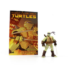 Teenage Mutant Ninja Turtles (comics) - Leonardo BST AXN Action Figure & Comic Book (Wave 2)