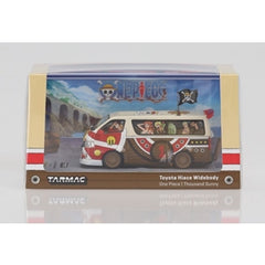 DDA- Tarmac 1:64 One Piece Thousand Sunny Toyota Hiace Widebody Elichiro Oda/Shueisha, Toei Animation