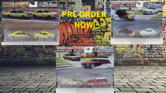 OZ WHEELS 1:64 FSD R2 Twin Sets Hauling Kids & Ripping Skids - Racing Legends - Burnanza (SEALED BOX)