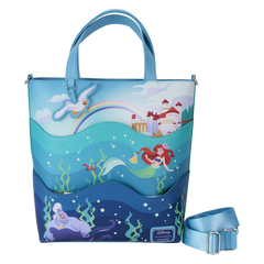 Loungefly - The Little Mermaid 35th Anniversary Life is the Bubbles Glow Tote Bag