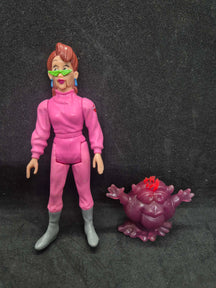 1987 Kenner Vintage The Real Ghostbusters Janine Melnitz Fright Features action figure & Tickler set