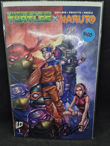 TMNT & NARUTO #1- Comic signed by Artist Kyan Kincaid with COA