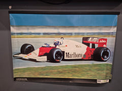 original Alain Prost 1985 Adelaide F1 poster