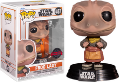 Funko Pop Vinyl Star Wars: The Mandalorian - Frog Lady US Exclusive Pop! Vinyl [RS] #487