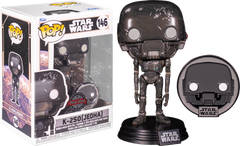 Funko Pop Vinyl Star Wars: Across The Galaxy – K-2SO Jedha Pop! Vinyl Figure with Enamel Pin