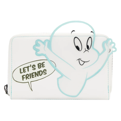 Loungefly Universal Casper The Friendly Ghost Let’s Be Friends Zip Wallet