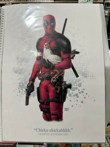 Stewart McKenny - Signed Deadpool Print