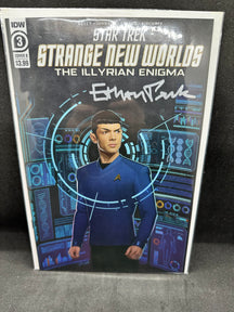 Star Trek Strange New Worlds Comic - Signed by Ethan Peck ( SPOCK ) with COA