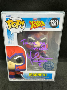 FUNKO POP VINYL - MAGNETO #1281 AUTOGRAPHED BY MATTHEW WATERSON, COMES WITH COA