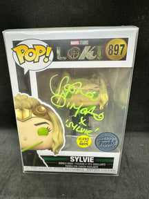 Funko POP! Marvel Studios LOKI 897 Sylvie Signed by Sophia Di Martino