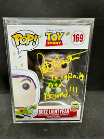 Funko Pop Vinyl Buzz Lightyear #169 - Signed By Patrick Warburton with COA